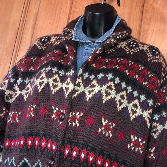 Vintage Ralph Lauren Hand Knit Cardigan - Picture 4 of 15